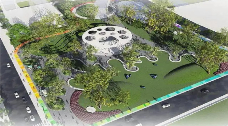 上海虹桥南丰城生境花园--饰纪上品GRC透光坐凳项目
